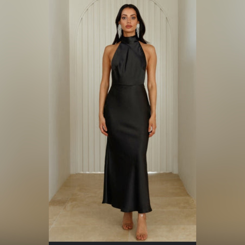 Saints and Secrets Elegant Black Backless Dress **never worn still with tags**